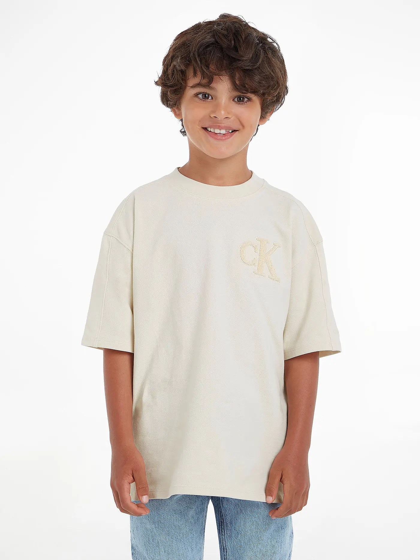CALVIN KLEIN JEANS | Jungen T-Shirt | beige